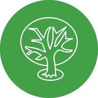 Tree Line Icon vector