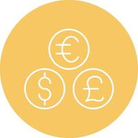 Exchange Line Circle Icon Design vector