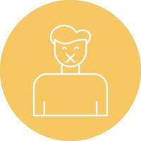 Quiet Line Circle Icon Design vector