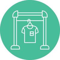 Clothes Rack Line icon vector
