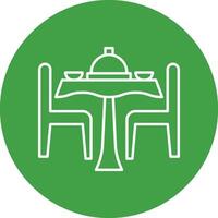 Dining Table Line icon vector