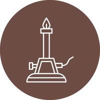 Bunsen Burner Icon Design vector