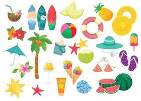 Summer background, post,posters, elements, summer background vector