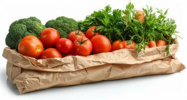 Fresh Produce in a Paper Bag photo