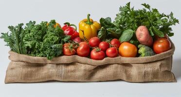 Fresh Produce in a Paper Bag photo