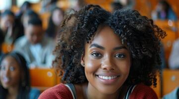 Person Smiling Up Close photo