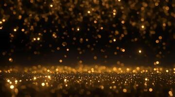 Luxurious background with sprinkled gold light, 4K resolution footage, generated AI video