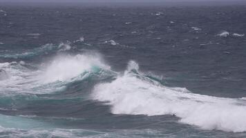 Rough ocean scenery in the Caribbean - Super Slow Motion 4K 120fps video