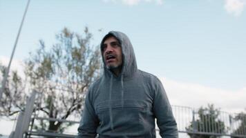 Coach Cheers And Yells Players For The Match video