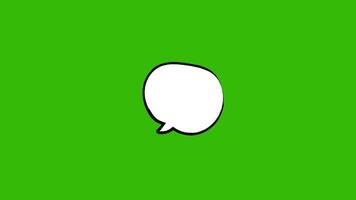 Speech bubble animation, chat talking speech bubble animation. 4K Resolution video