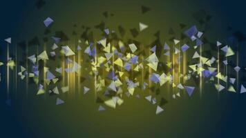 Abstract animated background in the form of the movement of small pyramids. video