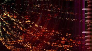 AbstAbstract animated background in the form of energy flows. video