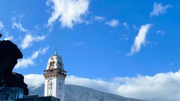 Church of Candelaria against the sky as a symbol of Faith, Canary Islands, Tenerife photo