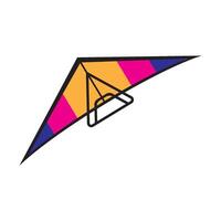 hang gliding icon vector