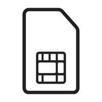 sim card icon design vector