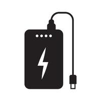 power bank icon vector