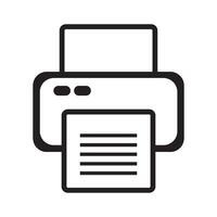 printer icon design vector