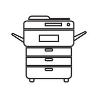 Multi-function printer or auto copier icon vector