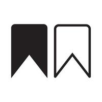 Bookmark icon design vector
