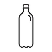 icono de botella de plastico vector