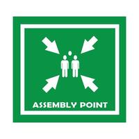 Assembly Point Icon vector