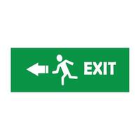 emergency evacuation route icon vector