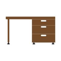 office desk icon vector