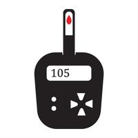 blood sugar meter icon. vector