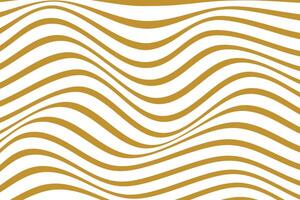 simple abstract metal gold color horizontal line wavy pattern yellow lines on a white background vector