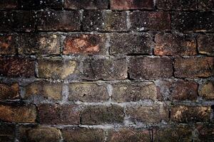 Old Dark Brick Background photo