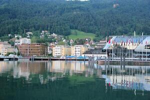 Beautiful Harbour in Bregenz, Austria photo