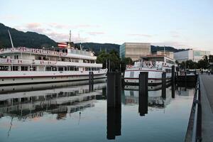 Beautiful Ships at Bregenz Harbour, Austria photo