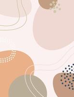 Abstract background with waves and lines in pastel colors. vector