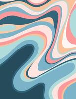 Abstract background with waves and lines in pastel colors. vector