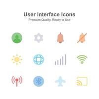 creativamente hecho a mano paquete de usuario interfaz iconos, fácil a utilizar y descargar vector