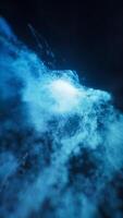 Fantastic dense flowing particles background, 3d rendering. video