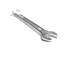 Wrench and metallic spanner tools, steel equipment repair hardware for working industrial mechanical photo