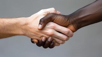 A heartwarming image capturing the unity and diversity of human connection through a handshake photo