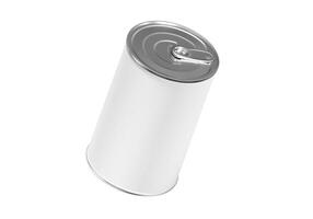 Food Can With Blank Label photo