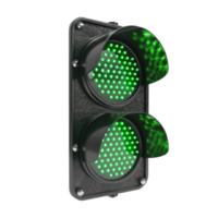 green traffic light on a transparent background. png