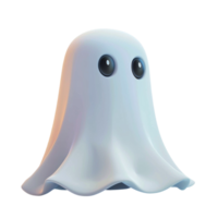 A ghost with big eyes on a transparent background png