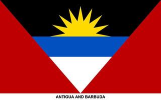 Flag of ANTIGUA AND BARBUDA, ANTIGUA AND BARBUDA national flag vector