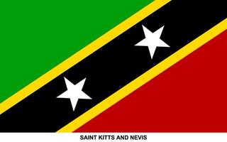 bandera de Santo kitts y nevis, Santo kitts y nevis nacional bandera vector