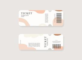 Event ticket template set. template illustration. vector