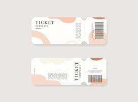 Event ticket template set. template illustration. vector