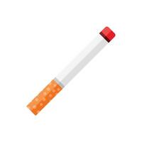 Cigarette icon in flat style. Smoking illustration on isolated background. Tobacco sign business concept. vector