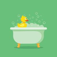 Bath icon in flat style. Bathroom illustration on isolated background. Bathtub sign business concept. vector