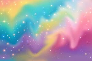 Gradient sky background with stars. Bright gradient galaxy. Cosmic dusty universe with textured gradation. vector