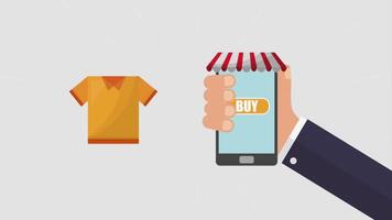 Shopping Online on Website or Mobile Application video