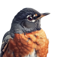 American Robin Bird, Isolated background png